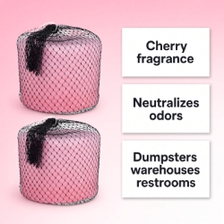 Quality Chemical Para Block Super cherry deodorant for Trash Can & Dumpster Deodorizer - 20lb. - (Pack of 2) - KRY-G20-2