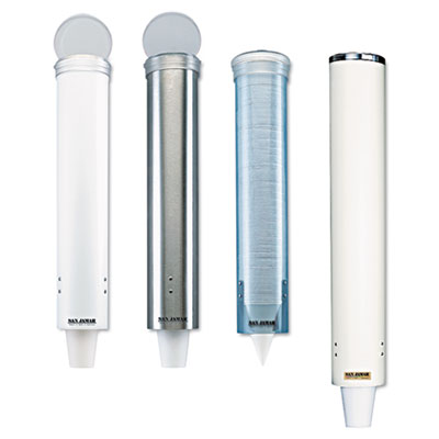 Small Pull-Type Water Cup Dispenser, For 5 Oz Cups, Stainles