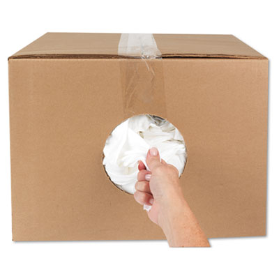 New Bleached White T-Shirt Rags, 25 Pounds/bag