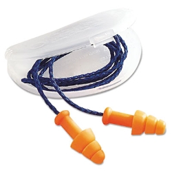 SmartFit Multiple-Use Earplugs, Corded, 25 dB NRR, One Size