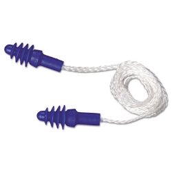 AirSoft Multiple-Use Corded Earplugs, White Cord, 27 dB NRR,