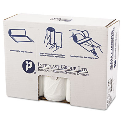 High-Density Commercial Can Liners, 45 gal, 17 mic, 40" x 48