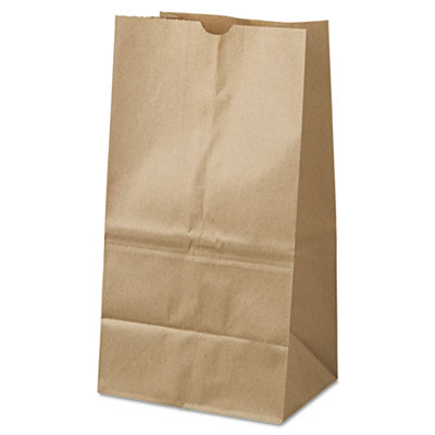 Grocery Paper Bags, 25# Squat Size, 40# Basis Weight, 8.25"