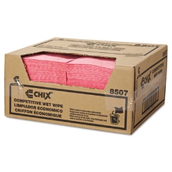 Wet Wipes, Diamond-Pattern Design, 11.5 x 24, White/Pink, 20