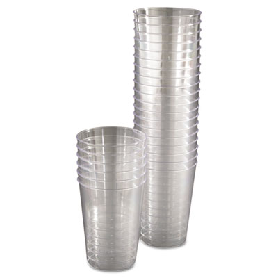Comet Plastic Tumblers, 10 Oz, Clear, 25/pack, 20 Packs/cart