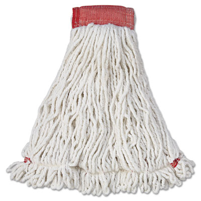 Web Foot Wet Mop Head, Shrinkless, Cotton/Synthetic, Large, 