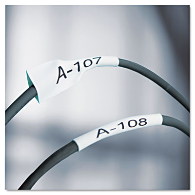 Rhino Heat Shrink Tubes Industrial Label Tape, 0.25" X 5 Ft,