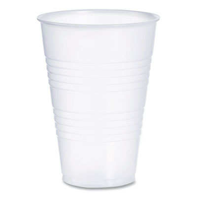 High-Impact Polystyrene Cold Cups, 14 oz, Plastic, Transluce
