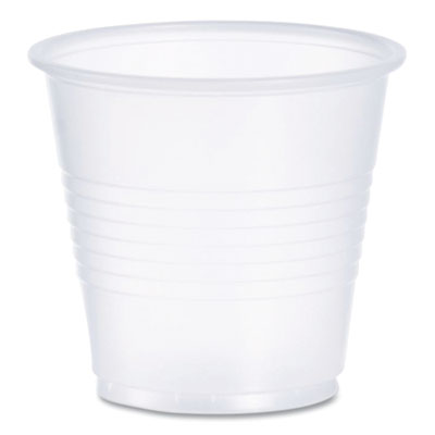 High-Impact Polystyrene Cold Cups, 3.5 oz, Plastic, Transluc