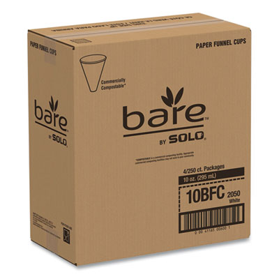 Bare Eco-Forward Treated Paper Funnel Cups, ProPlanet Seal,