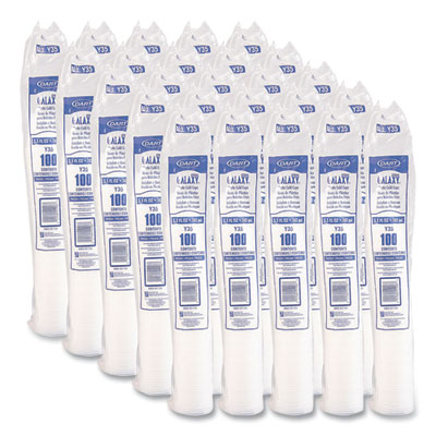 High-Impact Polystyrene Cold Cups, 3.5 oz, Plastic, Transluc