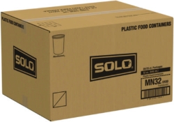 Microgourmet Plastic Deli Container, 32 oz, 4.7" Diameter x