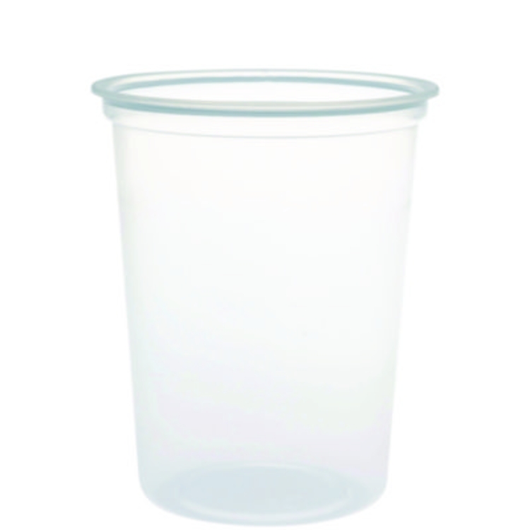 Microgourmet Plastic Deli Container, 32 oz, 4.7" Diameter x