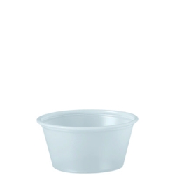Polystyrene Portion Cups, 2 oz, Plastic, Translucent, 250/Ba
