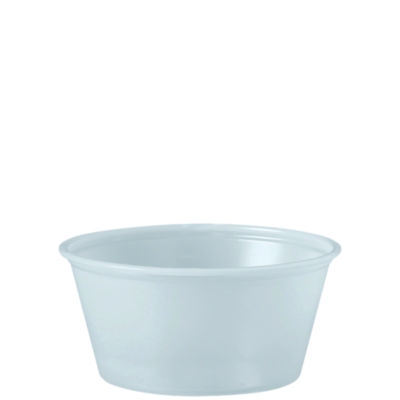 Polystyrene Portion Cups, 3.25 oz, Plastic, Translucent, 250