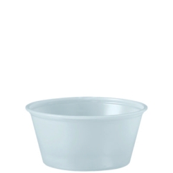 Polystyrene Portion Cups, 3.25 oz, Plastic, Translucent, 250
