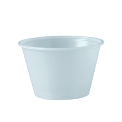 Polystyrene Portion Cups, 4 oz, Plastic, Translucent, 250/Ba
