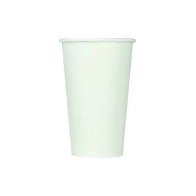 Double Poly Paper Cold Cups, 16 oz, White, 1,000/Carton