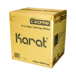 Double Poly Paper Cold Cups, 9 oz, White, 1,000/Carton