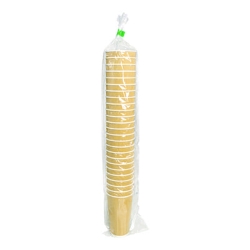 Ripple Hot Cups, 20 oz, Paper, Kraft/White, 500/Carton