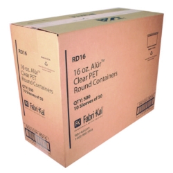 Recycleware Round Deli Container, 16 oz, 4.6" Diameter x 3"