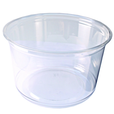 Recycleware Round Deli Container, 16 oz, 4.6" Diameter x 3" 