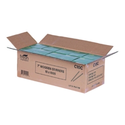 Wooden Stir Sticks, 7", 1,000/Pack, 10 Packs/Carton