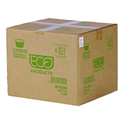 Renewable and Compostable Portion Cups, 2 oz, Plastic, Clear
