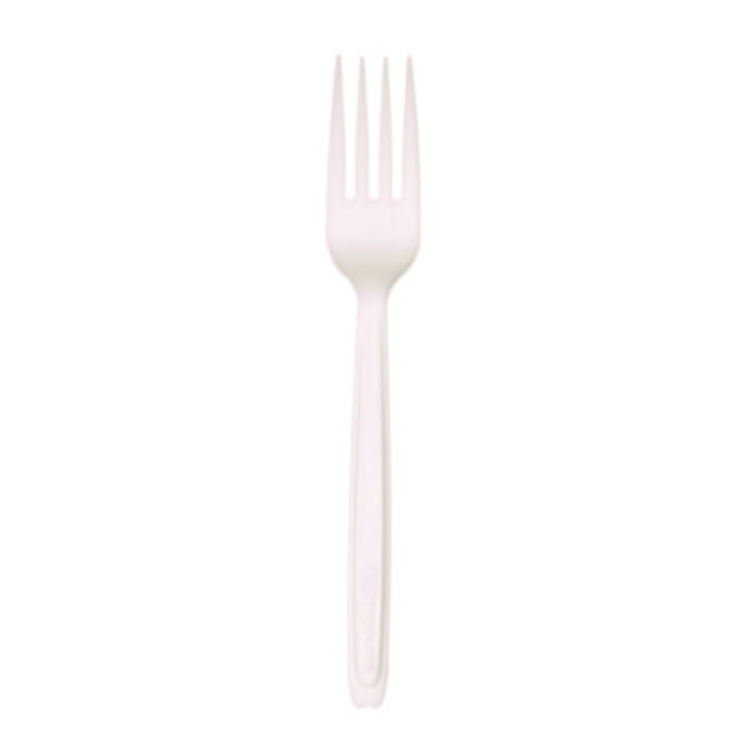 Cutlery for Cutlerease Dispensing System, Fork, Plastic, Whi