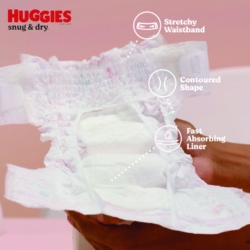 Snug and Dry Diapers, Size 6, 35 plus lbs, 112/Carton