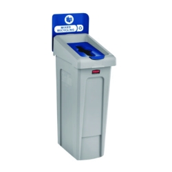 Slim Jim Recycling Station Kit, 1-Stream Mixed Recycling, 23