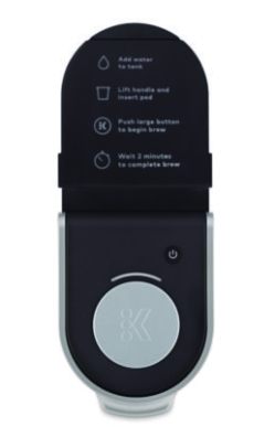 K-Suite Hospitality Brewer, Single-Cup, Silver/black