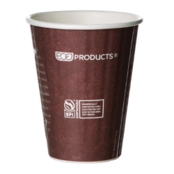 World Art Renewable and Compostable Insulated Hot Cups, 8 oz