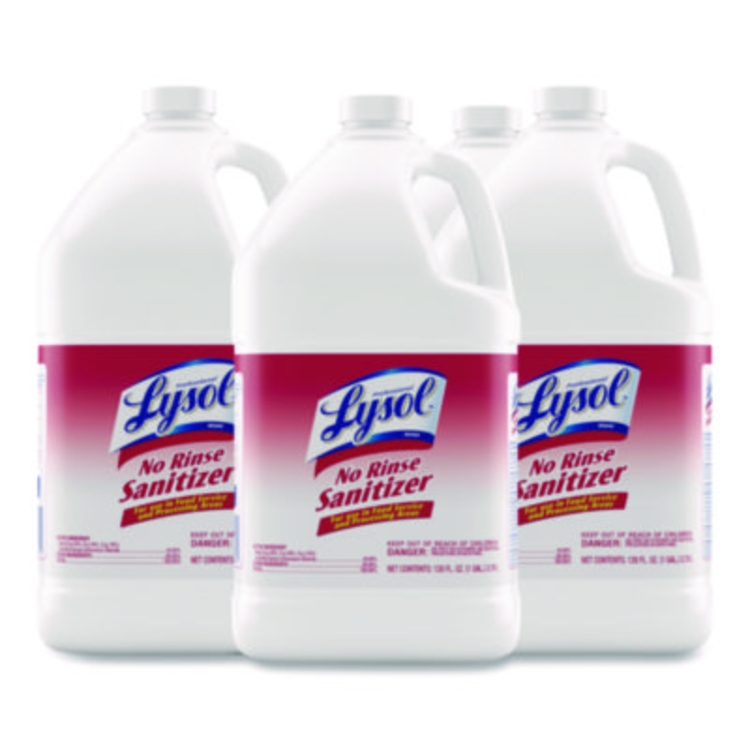 No Rinse Sanitizer Concentrate, Unscented, 1 gal Bottle, 4/C
