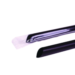 Boba Straws, 9", Plastic, Black, 1,600/Carton
