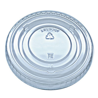 Kal-Clear/Nexclear Drink Cup Lids, Flat Lid with No Slot, Fi