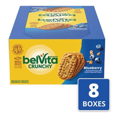 belVita Breakfast Biscuits, 1.76 oz Pack, Blueberry, 8 Packs