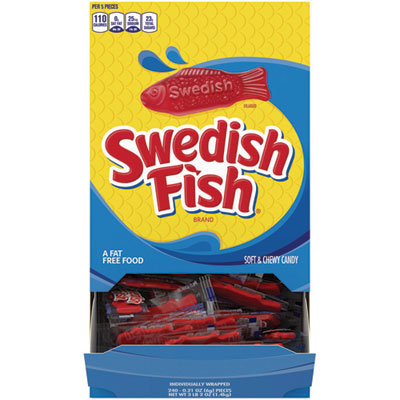 Grab-and-Go Candy Snacks In Reception Box, 240 Pieces/Box