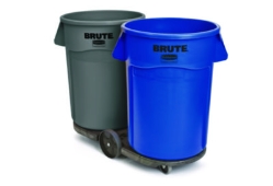 BRUTE Tandem Dolly, Two-Container, 300 lb Capacity, 20.25w x