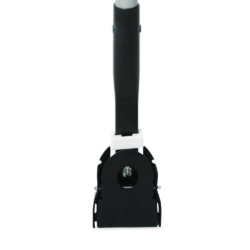 Snap-On Fiberglass Dust Mop Handle, 1" dia x 60", Gray/Black