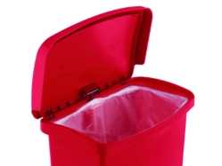 Streamline Resin Step-On Container, Front Step Style, 8 gal,