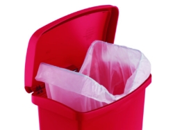 Streamline Resin Step-On Container, Front Step Style, 8 gal,