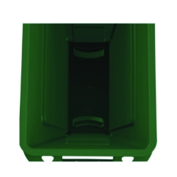 Slim Jim Plastic Recycling Container with Venting Channels,