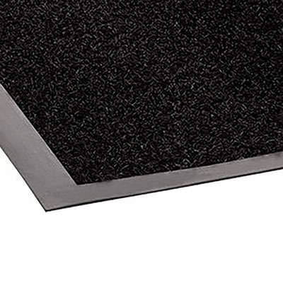 Jasper Indoor/Outdoor Scraper Mat, Black Cut Pile Nylon Surf
