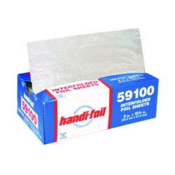 Interfolded Foil Sheets, 55 Gauge, 9 x 10.75, 500/Box, 6 Box