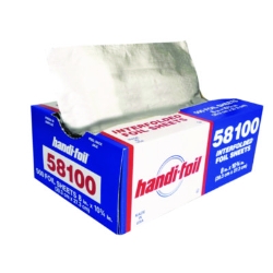 Interfolded Foil Sheets, 55 Gauge, 8 x 10.75, 500/Box, 6 Box