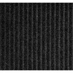 Needle-Rib Wiper/Scraper Mat, Rectangular, Charcoal Gray Rib