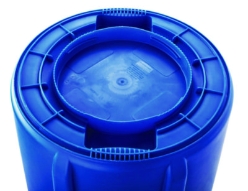 Brute Recycling Container, 44 gal, Polyethylene, Blue