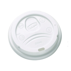 Sip-Through Dome Hot Drink Lids, Fits 10 oz Dixie Hot Cups,