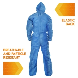 A20 Breathable Particle Protection Coveralls, Zip Front, Hoo